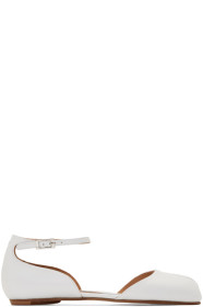 Maison Margiela - Ballerines blanches Tabi Mary Jane