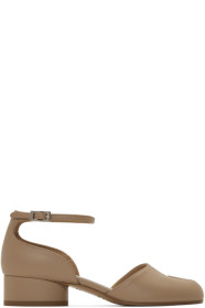 Maison Margiela - Chaussures à talons hauts brun clair Tabi Mary Jane