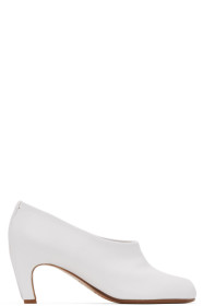 Maison Margiela - White Low Heel Tabi Heels