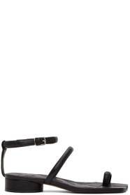 Maison Margiela - Black Ankle Strap Tabi Sandals