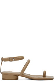 Maison Margiela - Beige Ankle Strap Tabi Sandals
