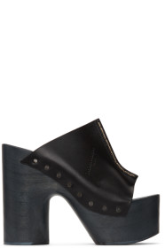 Maison Margiela - Sandales à talons hauts noires Tabi Clog