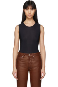 Maison Margiela - Body sans manches en jersey noir