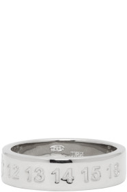 Maison Margiela - Bague à logo argentée