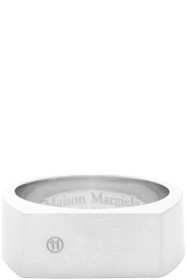 Maison Margiela - Bague à logo argentée