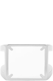 Maison Margiela - シルバー Décortiqué 4 ステッチ リング
