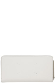 Maison Margiela - White Large Zip Around Wallet