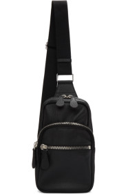 Maison Margiela - Sac à dos en cuir noir Crossbody