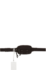 Maison Margiela - Sac-ceinture en toile noir Small