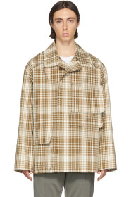 Maison Margiela - Blouson brun Table Cloth exclusif à SSENSE