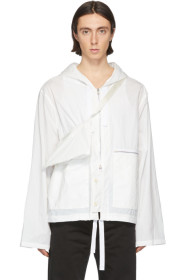 Maison Margiela - Blouson en nylon recyclé blanc cassé Sports