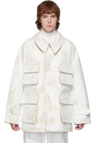 Maison Margiela - Off-White Raw Canvas Military Jacket