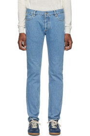 Maison Margiela - Blue Stonewashed Slim-Fit Jeans