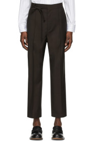 Maison Margiela - Pantalon en laine brun