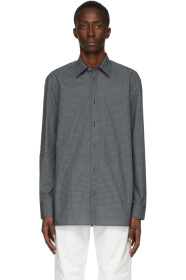 Maison Margiela - ブラック マイクロ ペイズリー シャツ