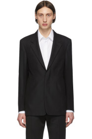 Maison Margiela - Blazer en laine noir Single-Breasted