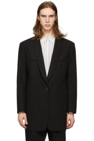 Maison Margiela - Black Cotton Twill Blazer