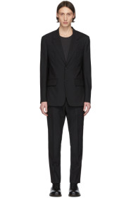 Maison Margiela - Costume en popeline de laine noir