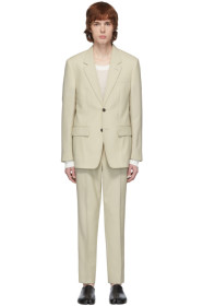 Maison Margiela - Beige Wool Poplin Suit
