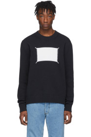 Maison Margiela - Black & Off-White Memory Of Label Sweater