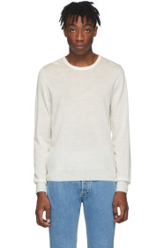 Maison Margiela - White Wool Sweater