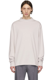 Maison Margiela - Off-White Mock Neck Sweatshirt