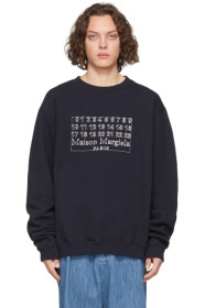 Maison Margiela - Navy Diagonal Sweatshirt