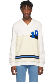 Maison Margiela - Off-White Varsity Sweater