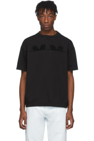 Maison Margiela - Black Embroidered Logo T-Shirt