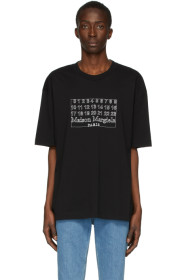Maison Margiela - Black Number Logo T-Shirt