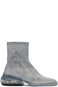 Maison Margiela - Bottes grises Paint Airbag Tabi