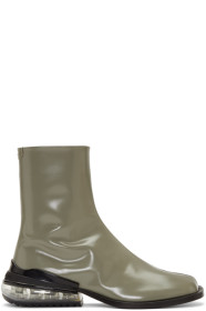 Maison Margiela - Bottes vertes Airbag Tabi