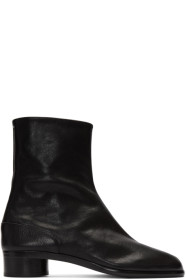 Maison Margiela - Bottes noires Supple Tabi
