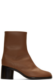 Maison Margiela - Bottes brunes Tabi