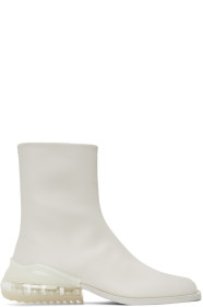 Maison Margiela - Bottes blanches Airbag Tabi