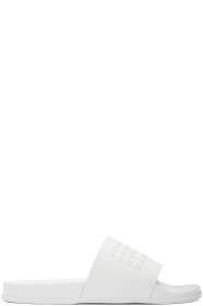 Maison Margiela - Sandales à enfiler blanches Shower