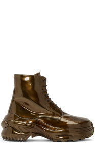 Maison Margiela - Bottes militaires bronze