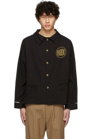 Bode - Blouson à perles noir Workwear