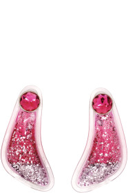 Christopher Kane - Pink Curve Shape Earrings