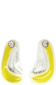 Christopher Kane - Yellow Double Curve Shape Earrings