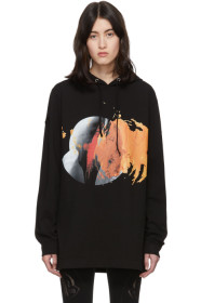 Moncler Genius - 6 Moncler 1017 Alyx 9SM Black Graphic Hoodie