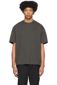 Moncler Genius - 2 Moncler 1952 グレー ロゴ パッチ T シャツ