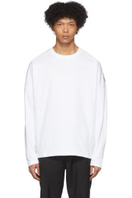 Moncler Genius - 2 Moncler 1952 ホワイト ロゴ パッチ ロング スリーブ T シャツ