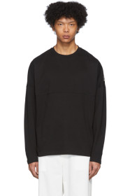 Moncler Genius - 2 Moncler 1952 ブラック ロゴ パッチ ロング スリーブ T シャツ