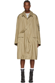 Random Identities - Beige Satin Overcoat