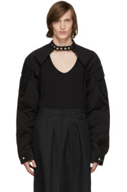 Random Identities - Black Denim Shrug Jacket