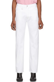 Random Identities - White Slash Jeans