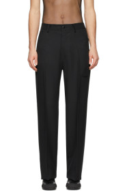 Random Identities - Black High-Rise Trousers