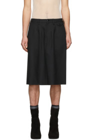 Random Identities - Black Officer Skirt Shorts