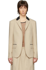 Random Identities - Beige Buttonless Blazer
